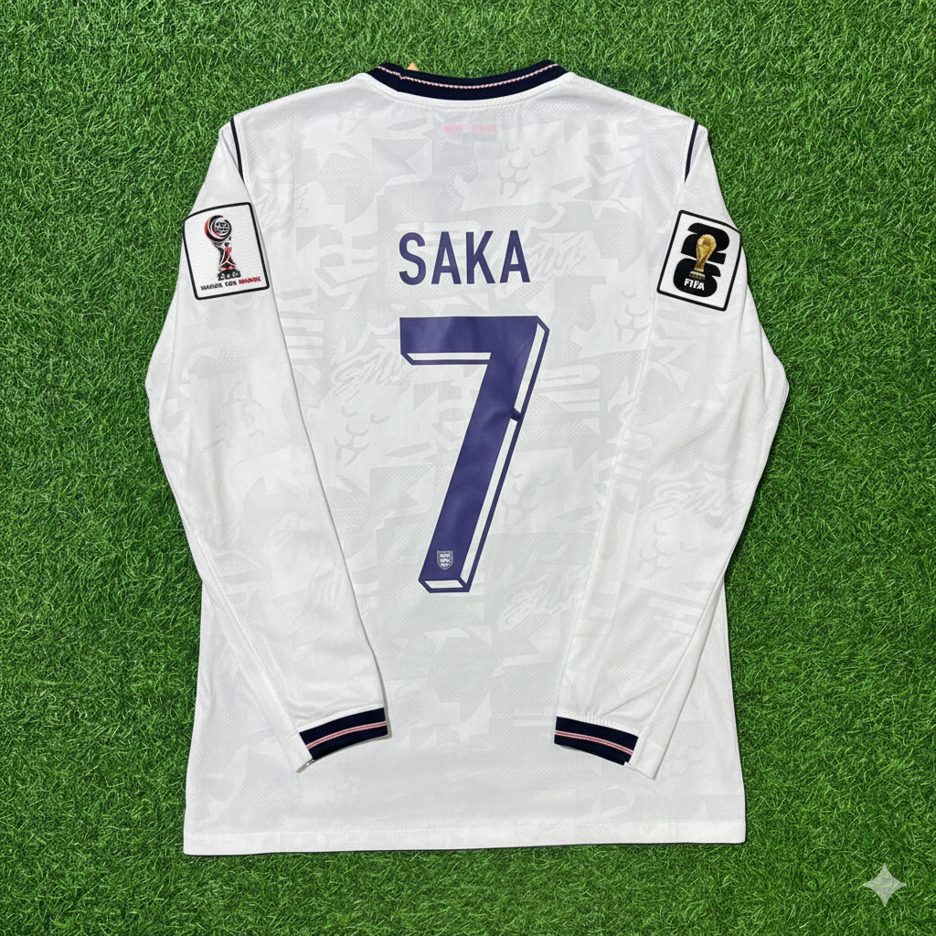 Bukayo Saka 7 – England WM 2026 Langarm-Trikot Trikot Maillot