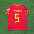 Casemiro 5# Brasilien WM 2026 Rotes Trikot