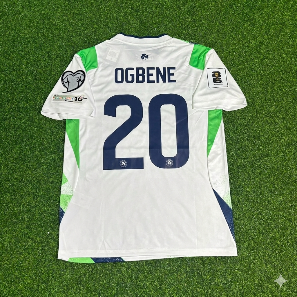 Chiedozie Ogbene #20 Irland WM-Qualifikation 2026 Grün-Weiß Neues Trikot