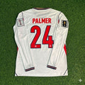 Cole Palmer #24 Angleterre 2026 WM Maillot Domicile Blanc Manches Longues