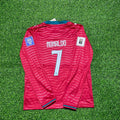 Cristiano Ronaldo Portugal 2026 Red Home Long Sleeve Jersey