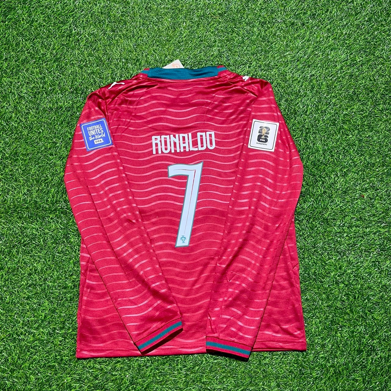 Cristiano Ronaldo Portugal 2026 Red Home Long Sleeve Jersey