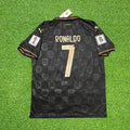 Cristiano Ronaldo Portugal WM 2026 Schwarzes Fußballtrikot