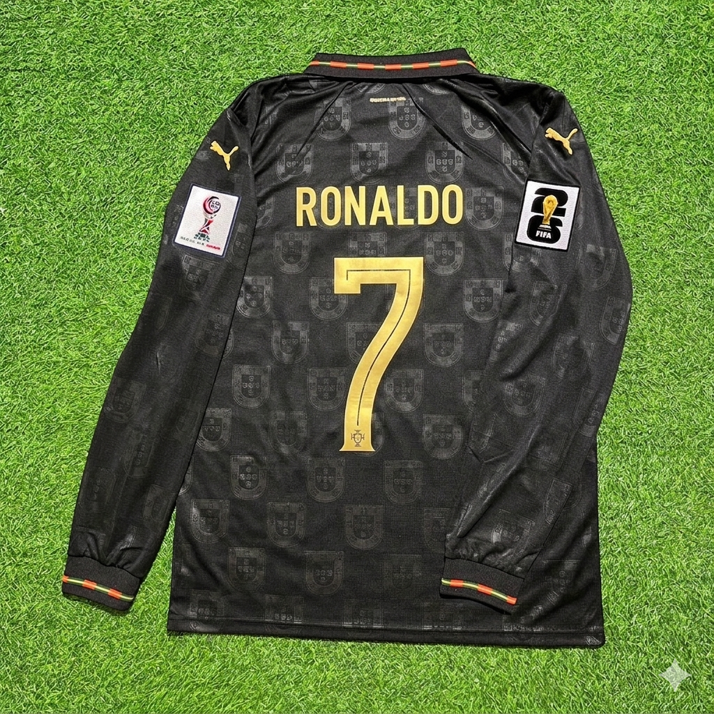 Cristiano Ronaldo Portugal WM 2026 Heimtrikot Langarm