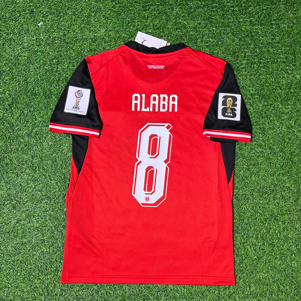 David Alaba 8- Österreich WM 2026 Trikot Trikot Trikot Maillot