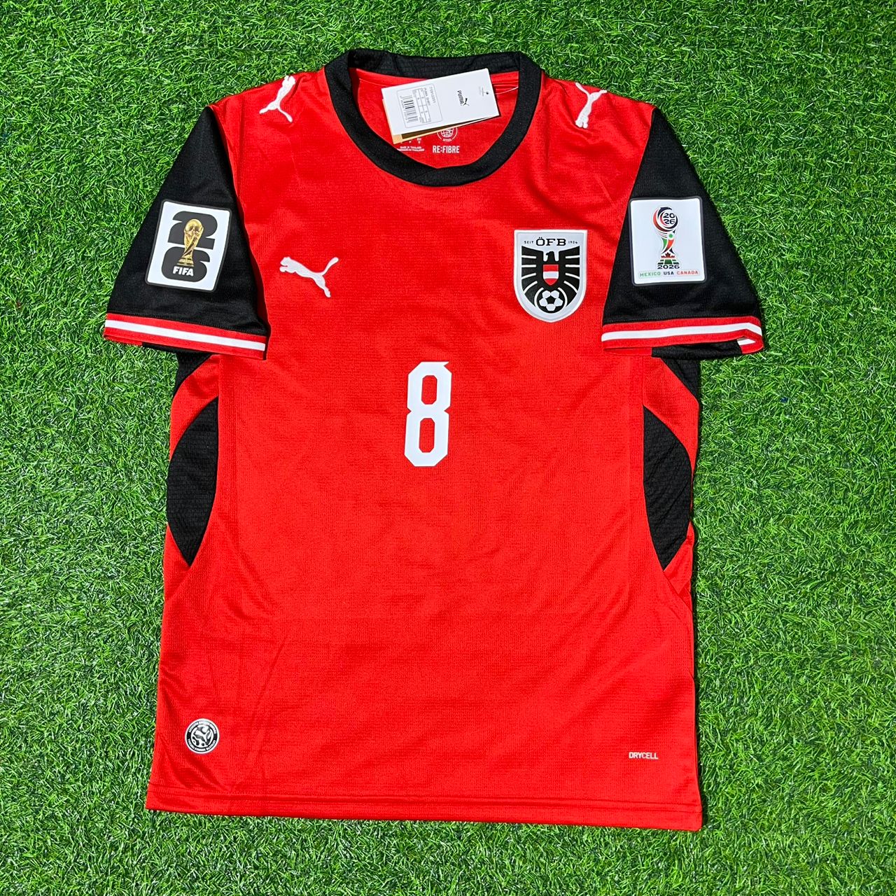 David Alaba 8- Österreich WM 2026 Trikot Trikot Trikot Maillot
