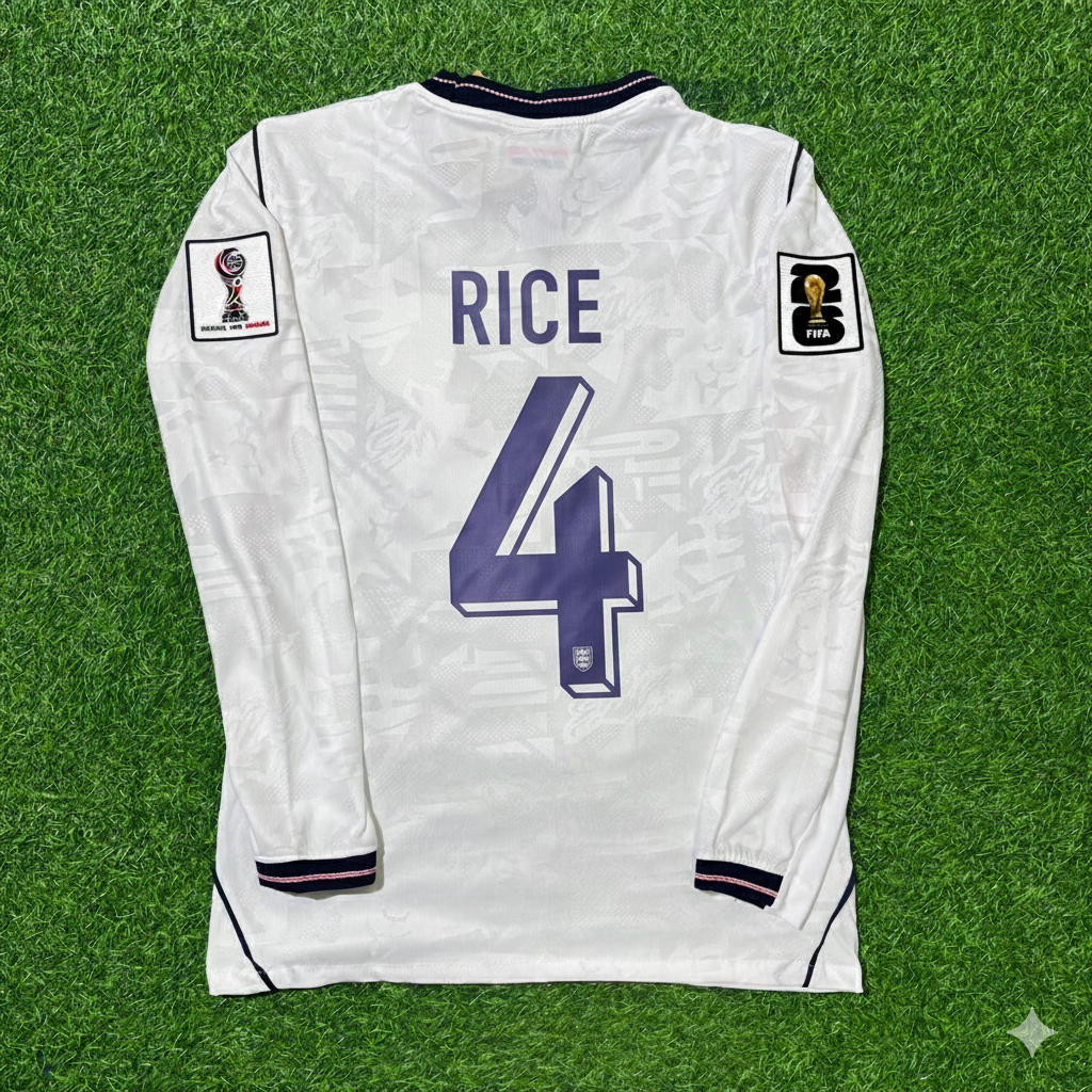 Declan Rice 4 – England 2026 WM Langarmtrikot