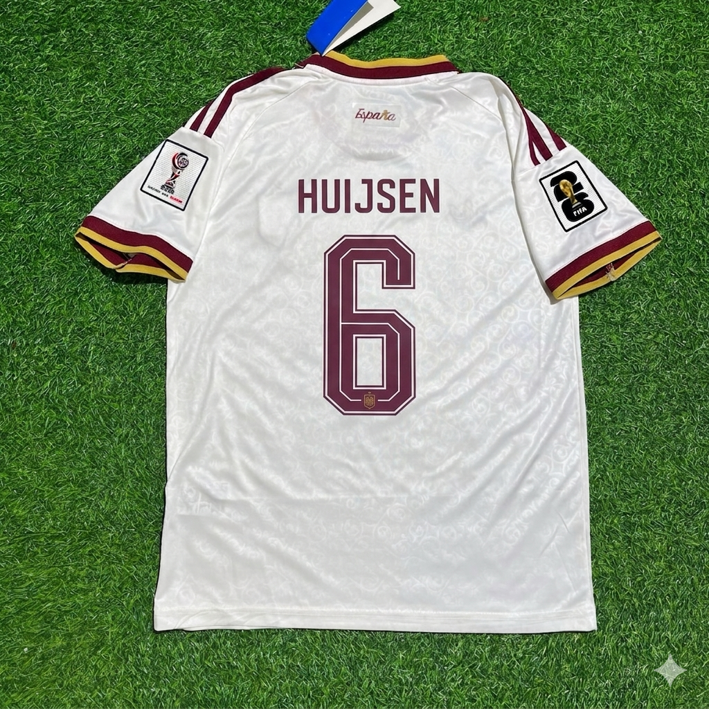Dean Huijsen 6 - Spanien WM 2026 Auswärts Fußballtrikot