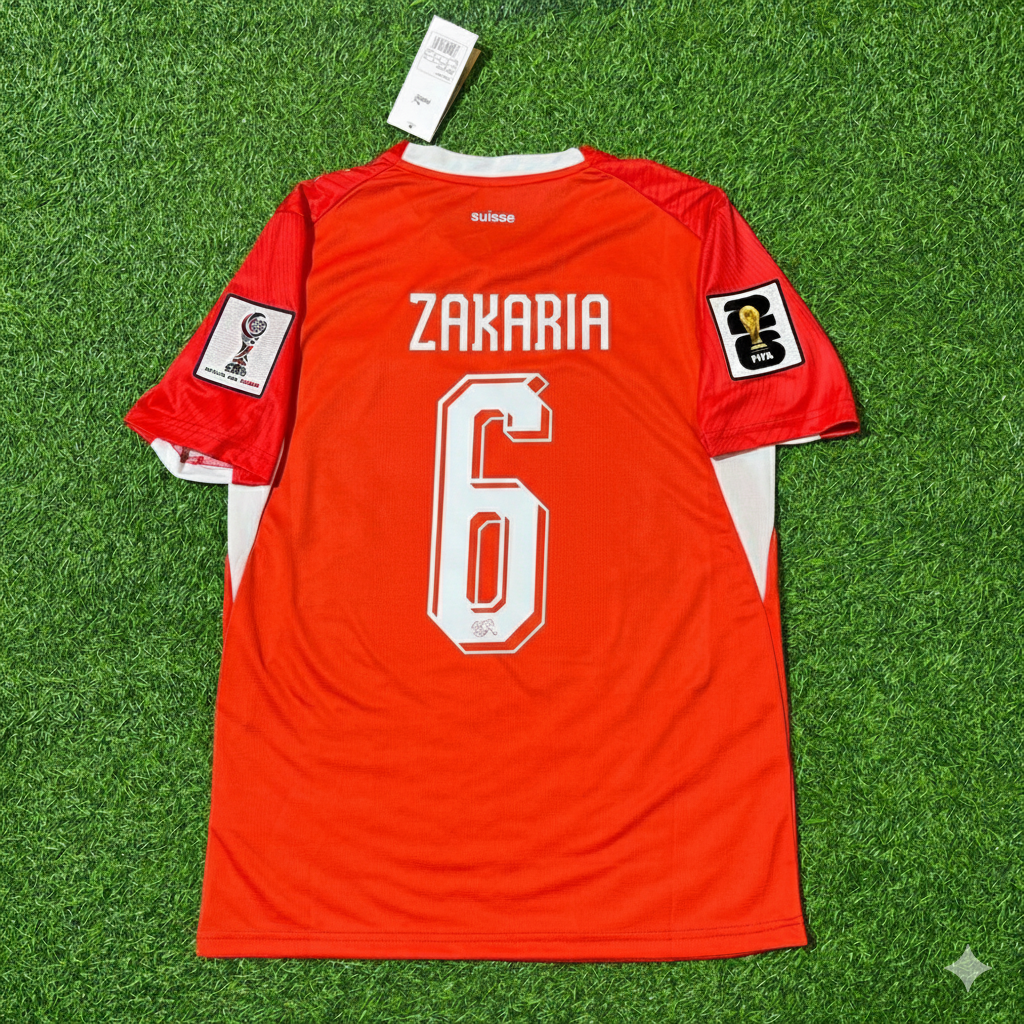 Denis Zakaria 6 - Schweiz WM 2026 Trikot Trikot Trikot Maillot