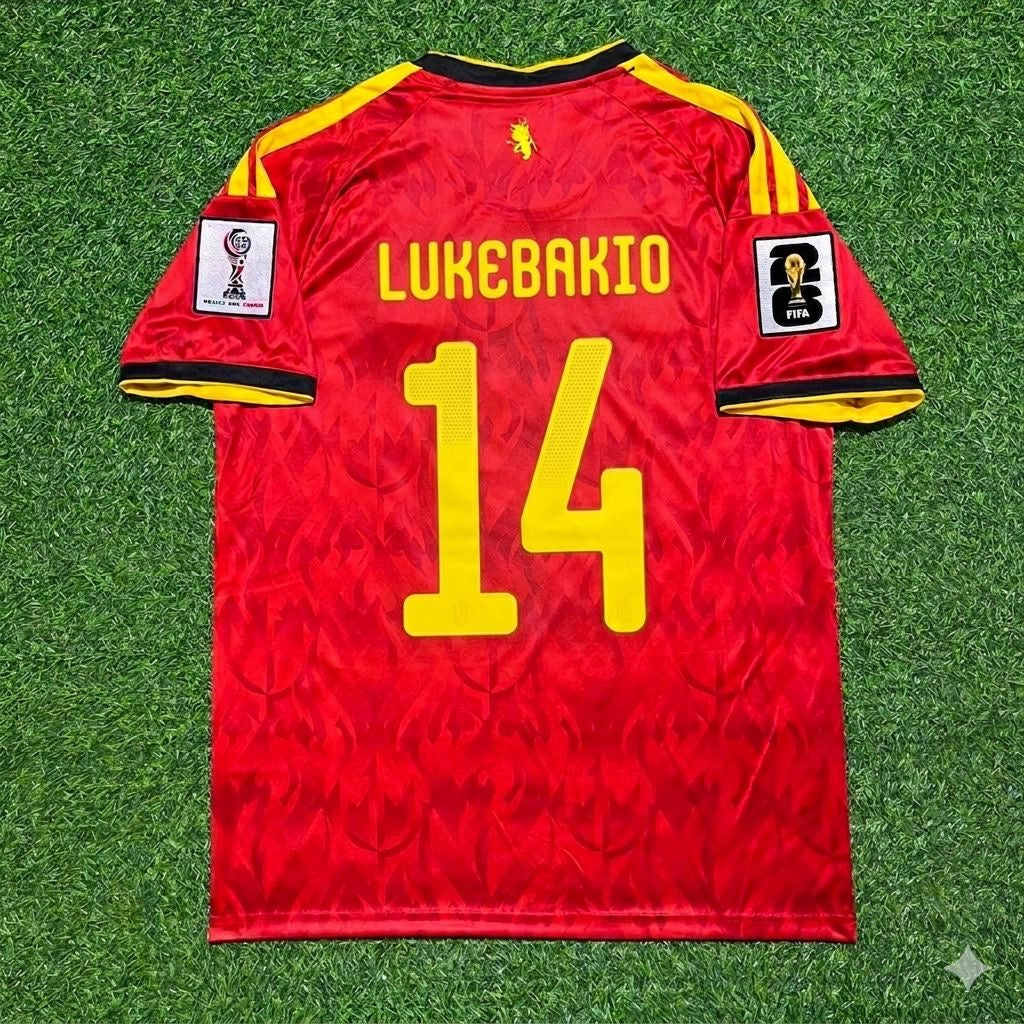 Dodi Lukebakio #14 Belgique Coupe du Monde 2026 Maillot Domicile