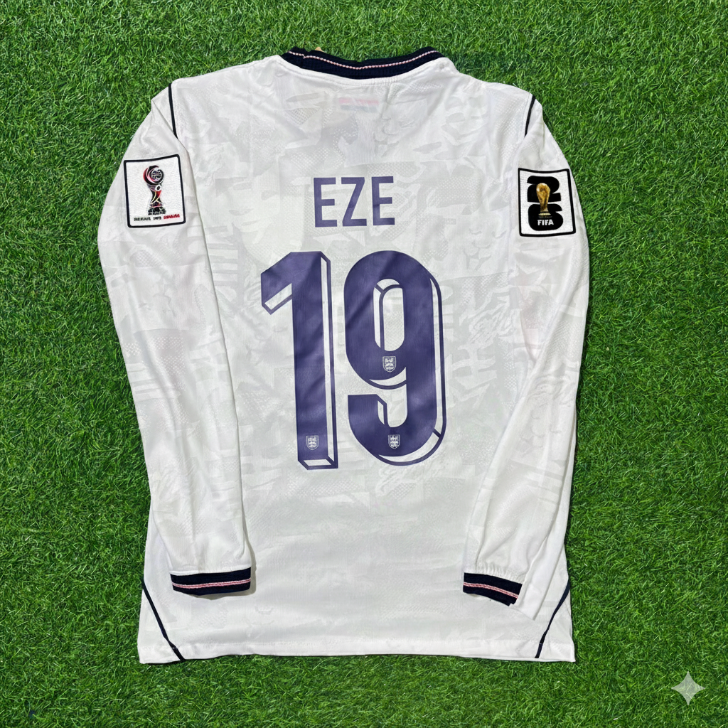 Eberechi Eze 19 – Angleterre Maillot Manches Longues Coupe du Monde 2026