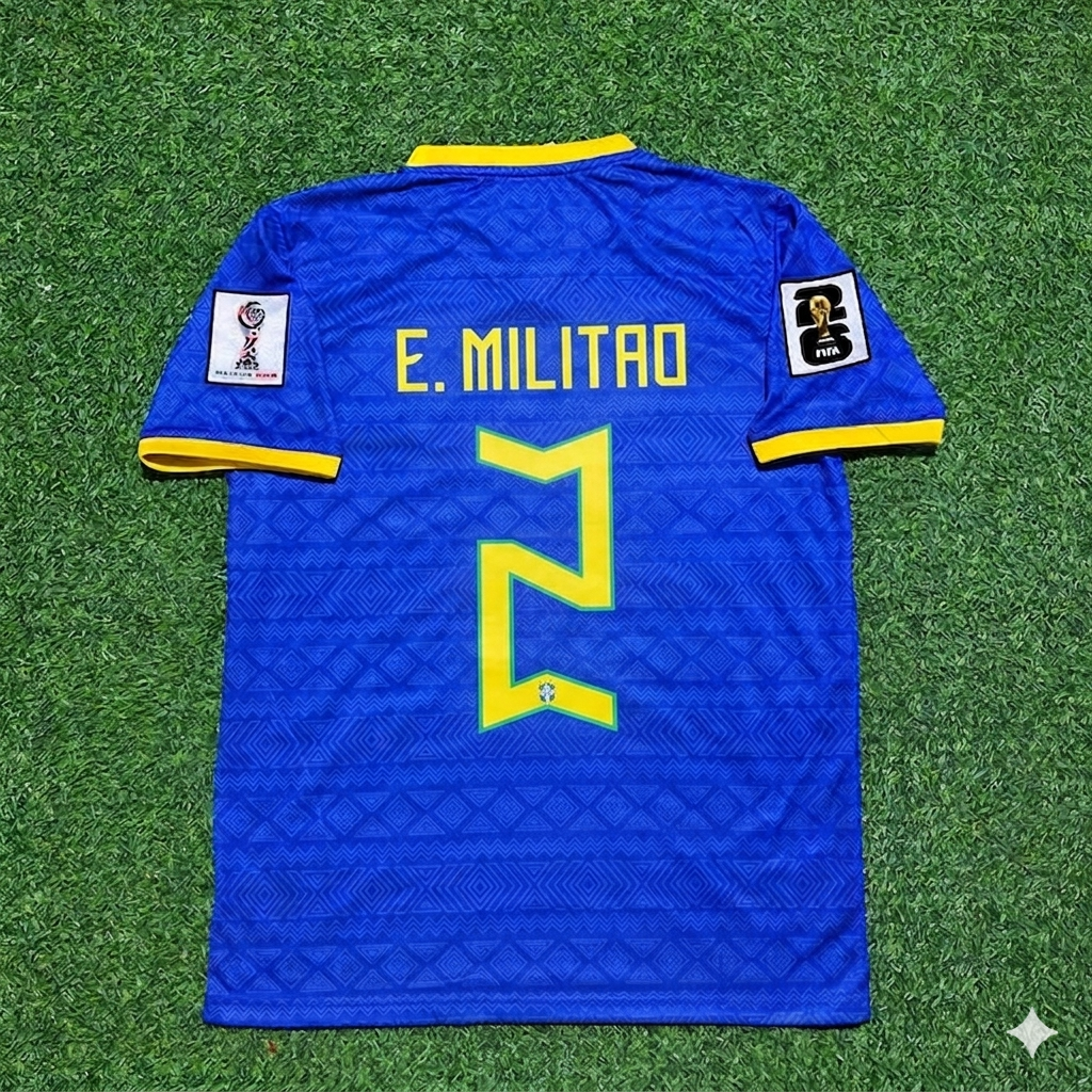 Éder Militão 2 - Brasilien 2026 WM Neues Trikot Blau