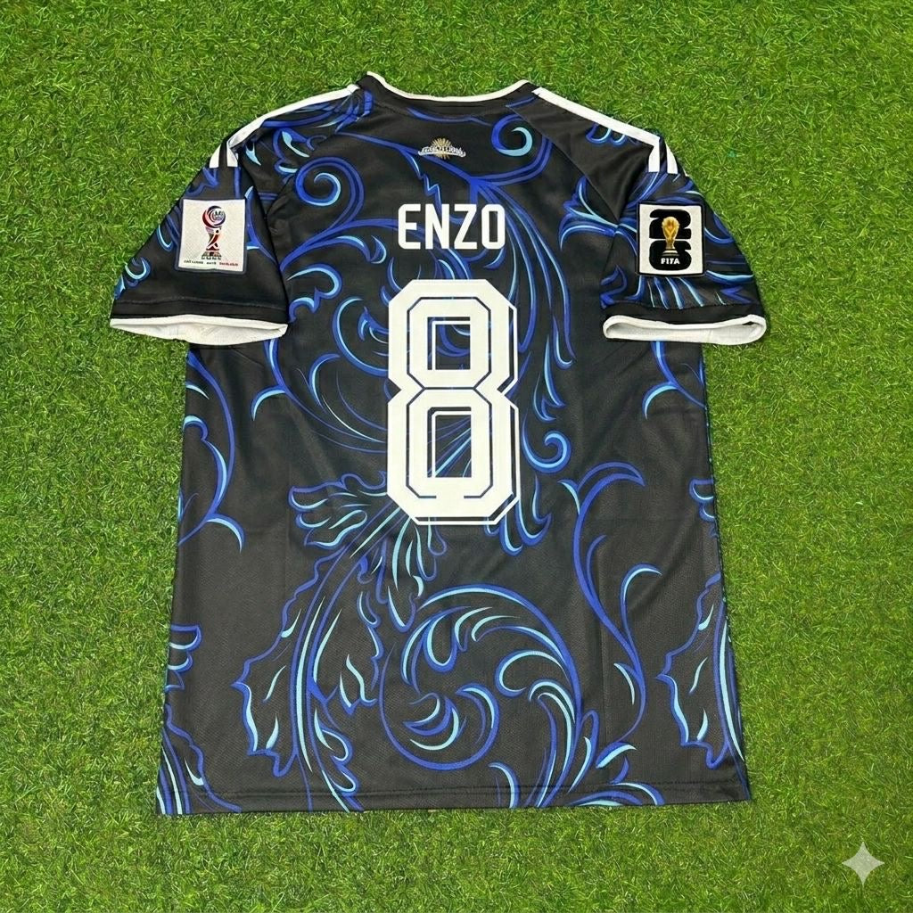 Enzo Fernández #8 Argentinien 2026 Weltmeisterschaft Neue Saison Fußballtrikot-Set