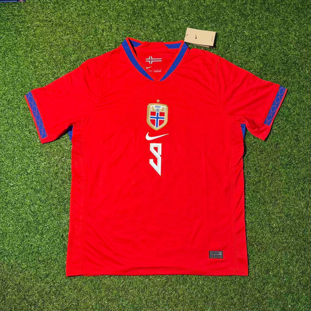 Ensemble Maillot de Foot Domicile Erling Haaland Norvège Coupe du Monde 2026
