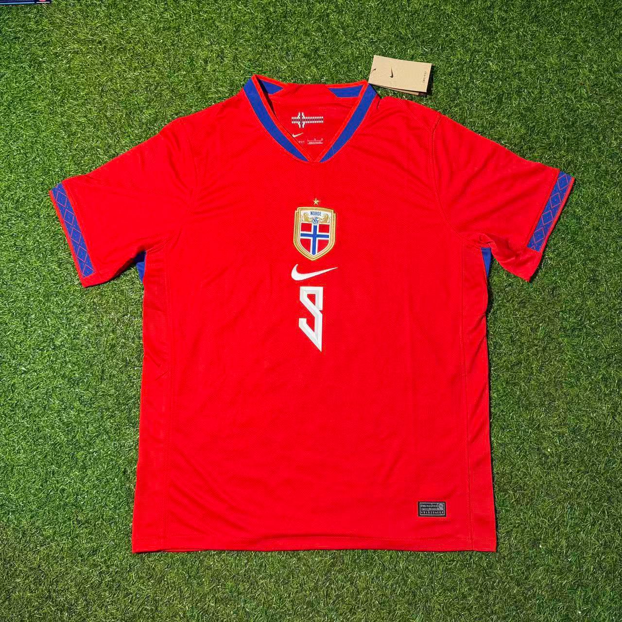 Ensemble Maillot de Foot Domicile Erling Haaland Norvège Coupe du Monde 2026