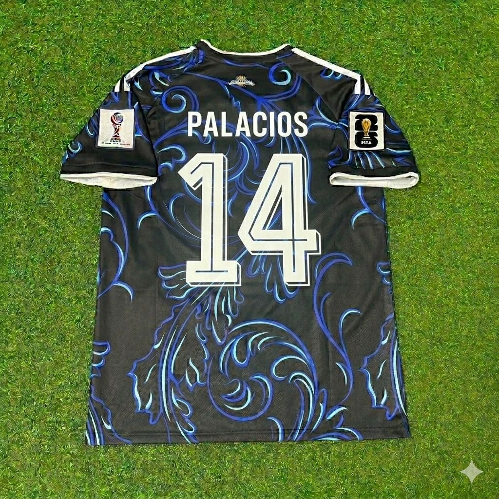 Exequiel Palacios #14 Argentine Coupe du Monde 2026 Nouveau Maillot de Foot Domicile