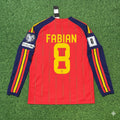 Fabian Ruiz Espagne 2026 Maillot Domicile Coupe du Monde Manches Longues Maillot