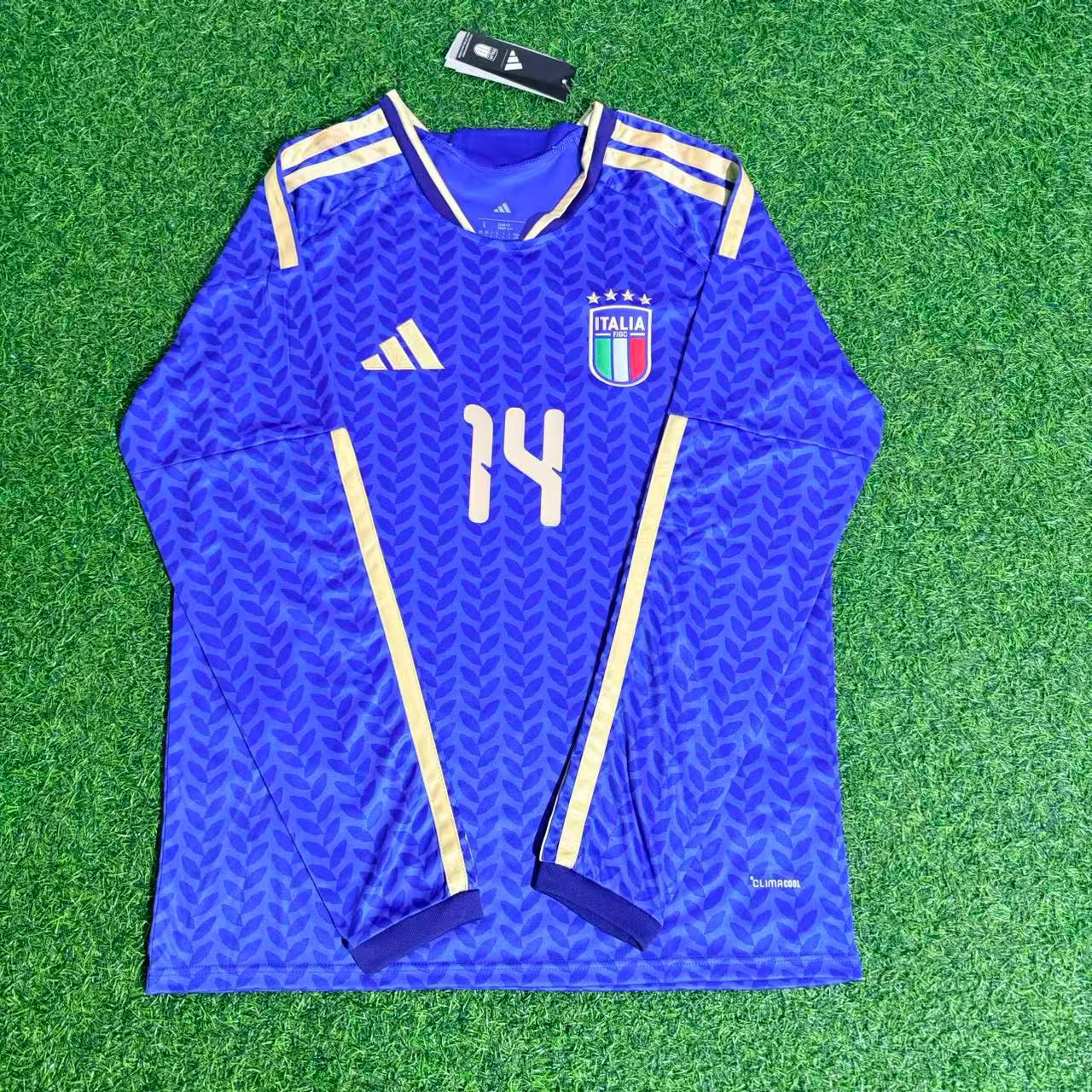Maillot de football à manches longues Federico Chiesa Italie Coupe du Monde 2026