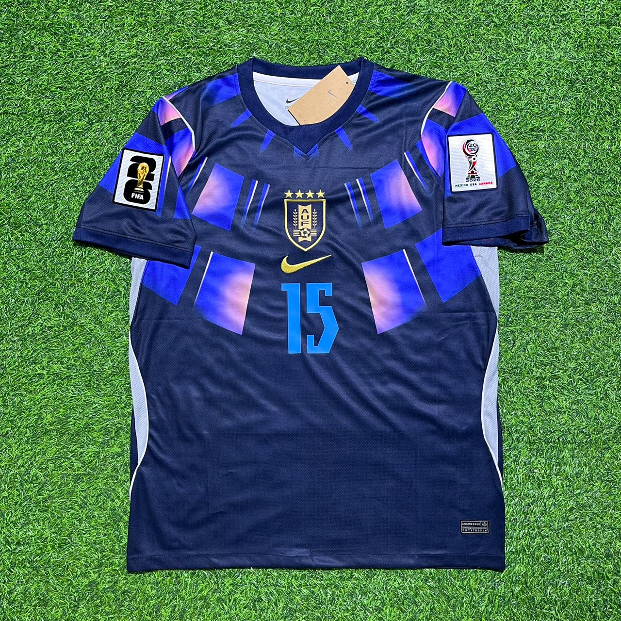 Maillot de football Federico Valverde #15 Uruguay CDM 2026