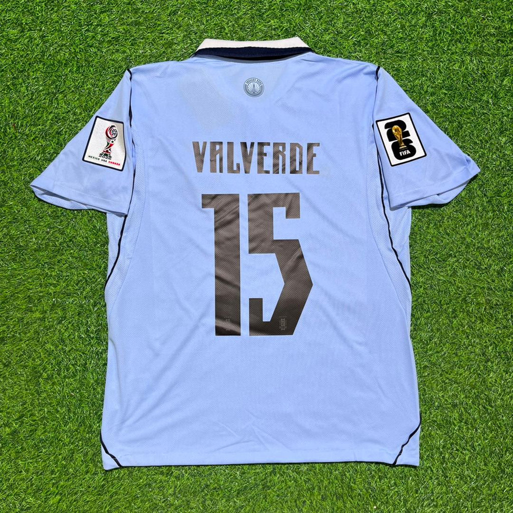 Federico Valverde #15 Uruguay WM 2026 Heimtrikot Himmelblau