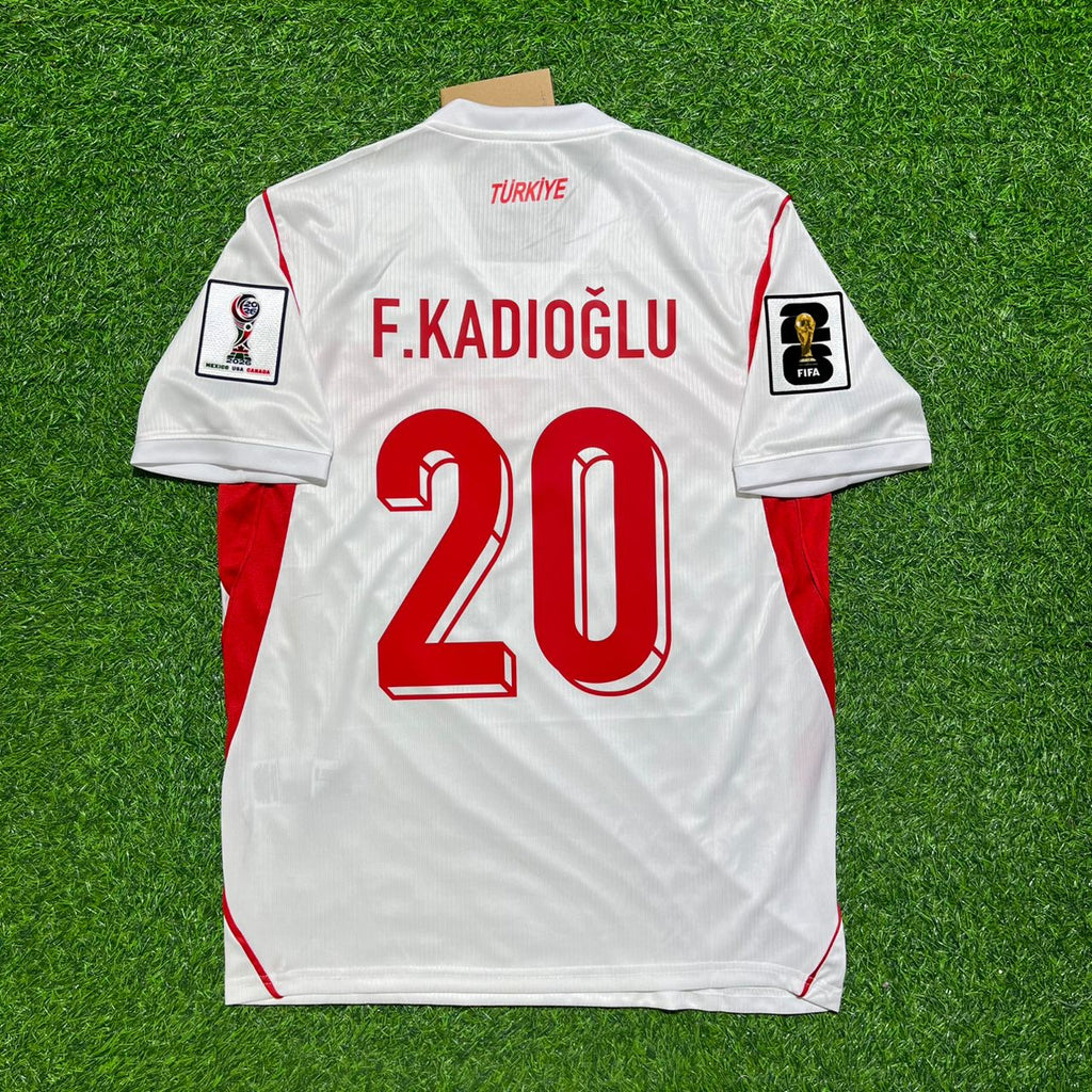 Ferdi Kadıoğlu #20 Türkei - WM 2026 - Auswärts Weiß - Trikot