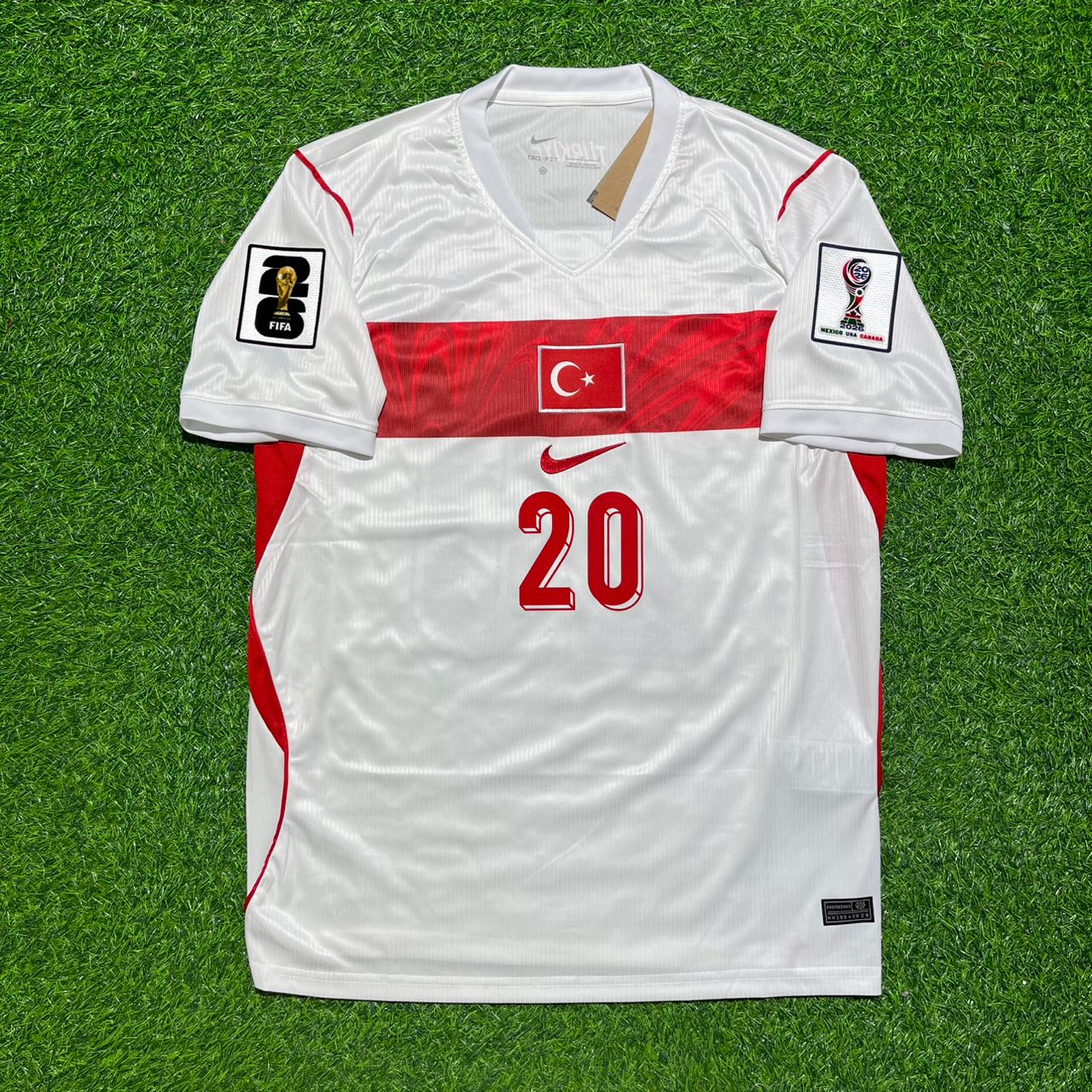 Ferdi Kadıoğlu #20 Türkei - WM 2026 - Auswärts Weiß - Trikot