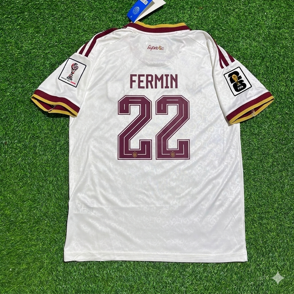 Fermín López 22 – Maillot extérieur de l'Espagne Coupe du Monde 2026