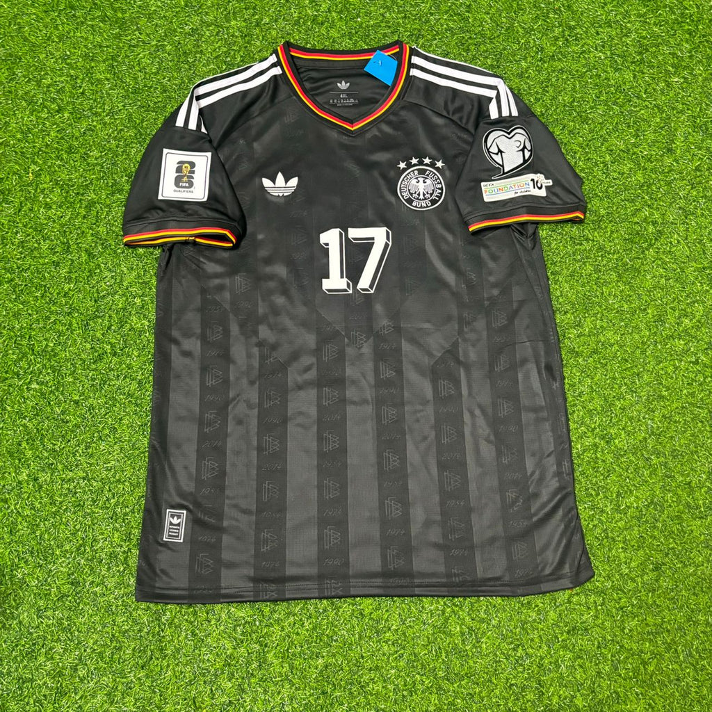 Florian Wirtz #17 Deutschland WM 2026 Black Style Fußballtrikot