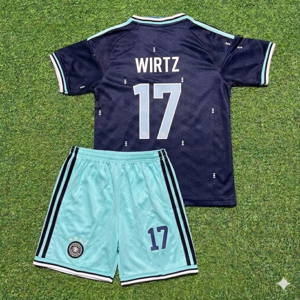 Florian Wirtz 17- Deutschland WM 2026 Kinder Fußballtrikot-Set