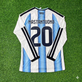 Franco Mastantuono #20 Argentine Maillot de Foot Manches Longues Ensemble Coupe du Monde 2026