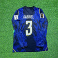 Gabriel Magalhães 3# Brasilien 2026 WM Langarm Auswärtstrikot Blau