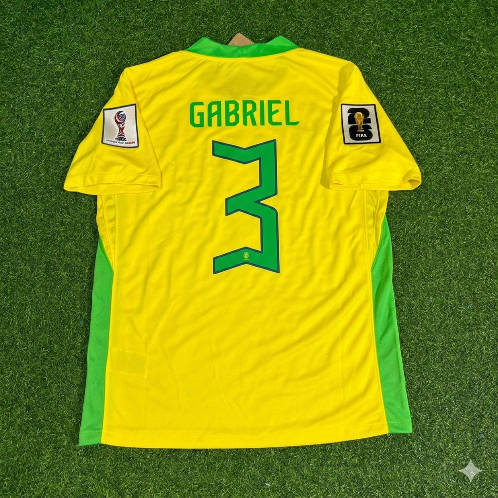 Gabriel Magalhães 3 Brasilien WM 2026 Neues Saison-Fußballtrikot