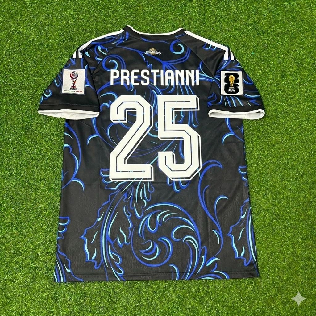 Gianluca Prestianni #25 Argentinien 2026 Weltmeisterschaft Neue Saison Fußballtrikot-Set