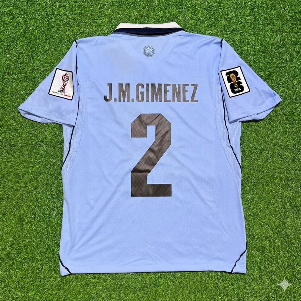 Maillot domicile Uruguay Coupe du Monde 2026 bleu ciel José María Giménez #2