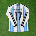 Giuliano Simeone #17 Argentine Coupe du Monde 2026 Maillot de foot manches longues