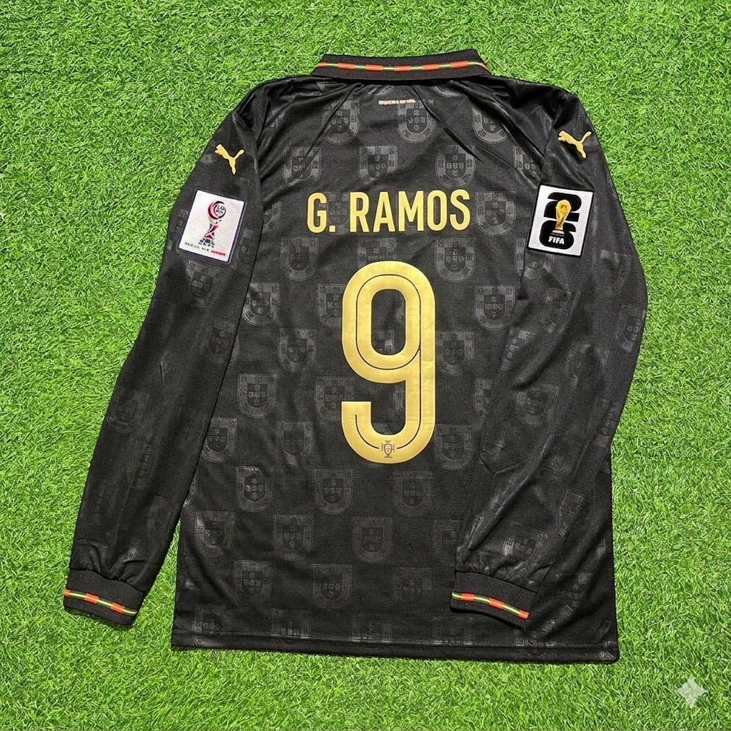 Gonçalo Ramos Portugal 2026 WM Heim Langarm Trikot