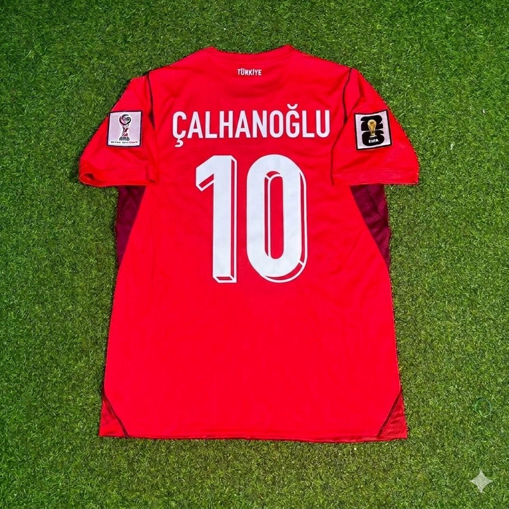 Hakan Çalhanoğlu #10 Türkei Weltmeisterschaft 2026 – Heim Rot – Trikot – Maillot Maglia
