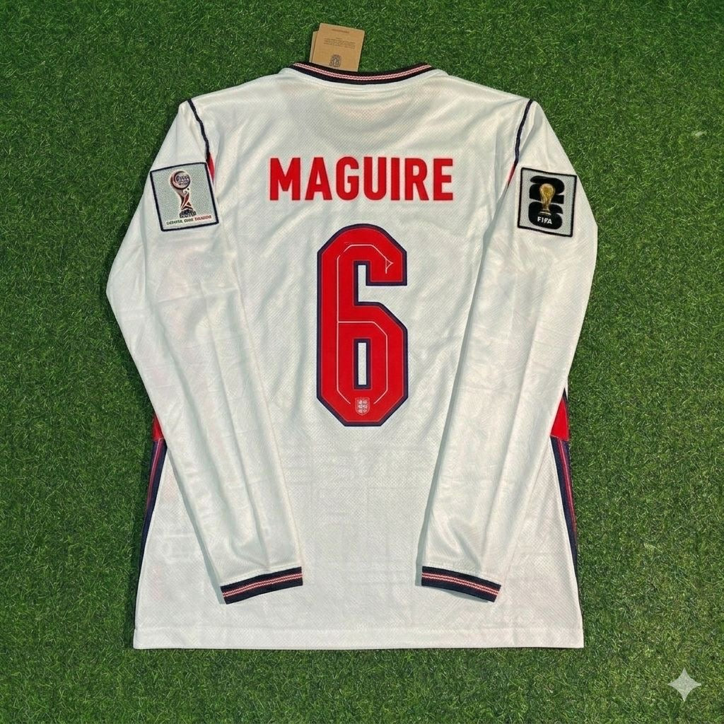 Harry Maguire #6 England WM 2026 Heim Trikot Langarm Weiß