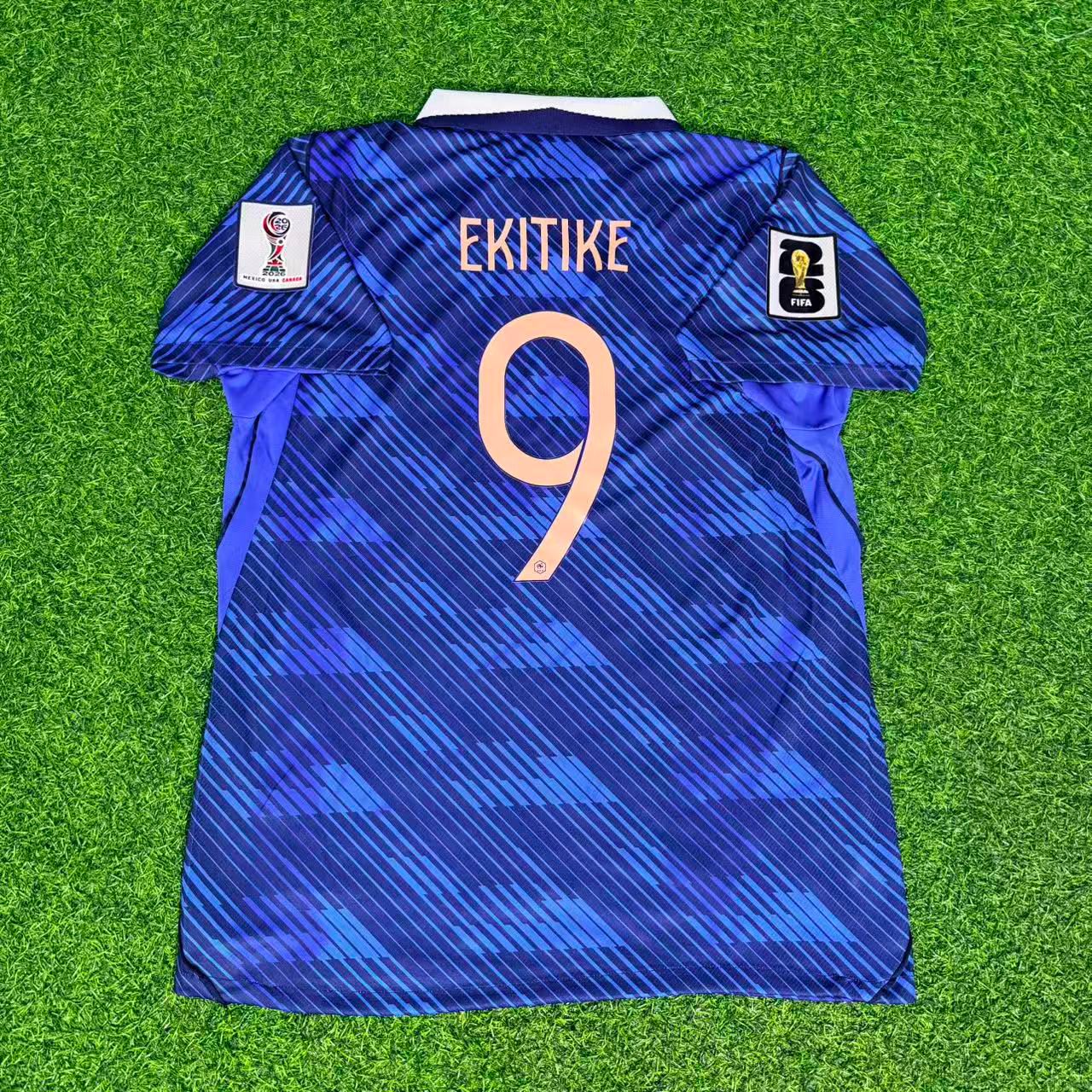 Hugo Ekitiké 9 – Maillot Domicile France Coupe du Monde 2026 (Bleu)
