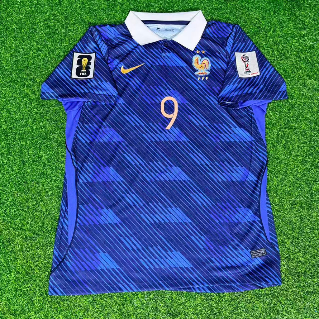 Hugo Ekitiké 9 – Maillot Domicile France Coupe du Monde 2026 (Bleu)