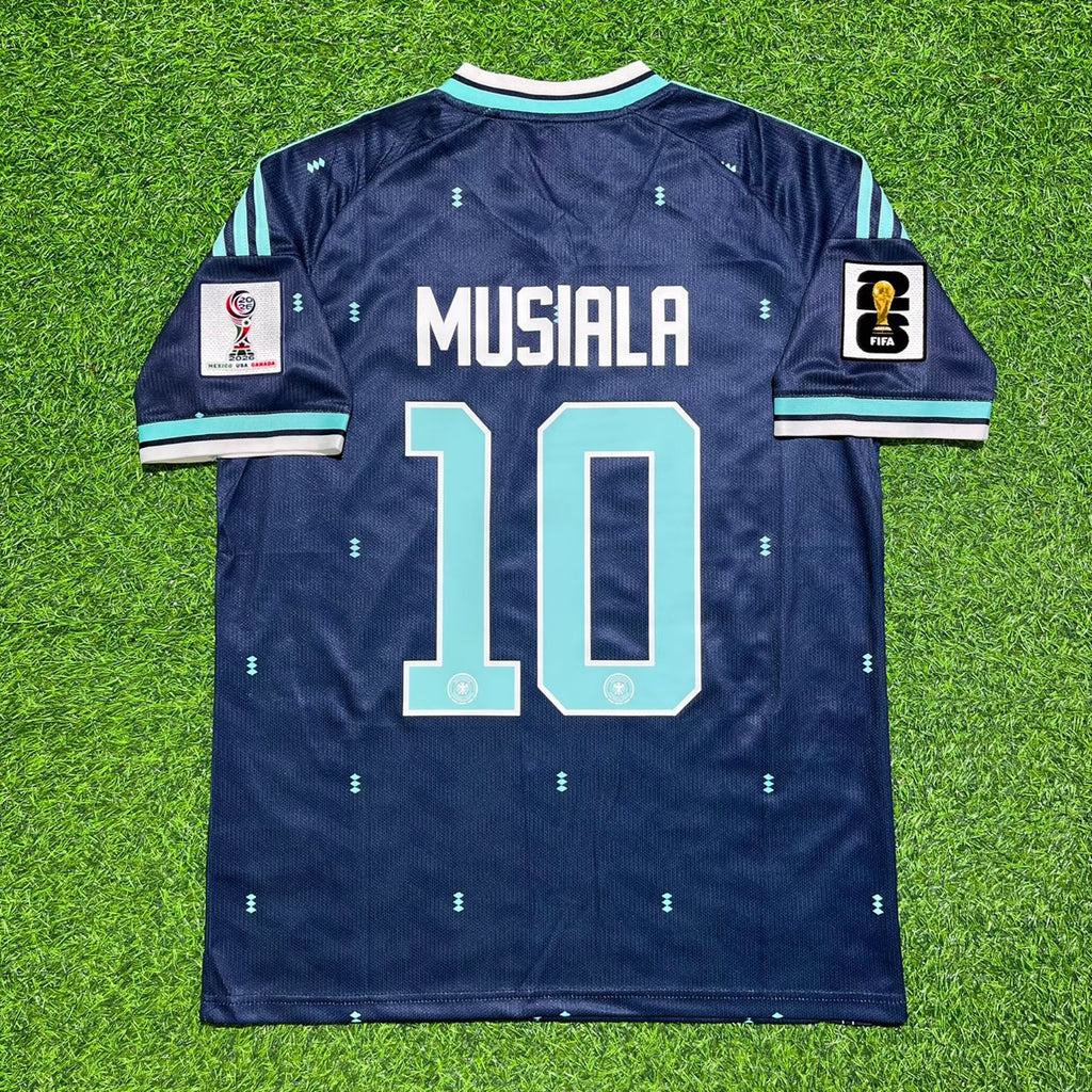 Jamal Musiala #10 Deutschland 2026 WM Auswärtstrikot Blau
