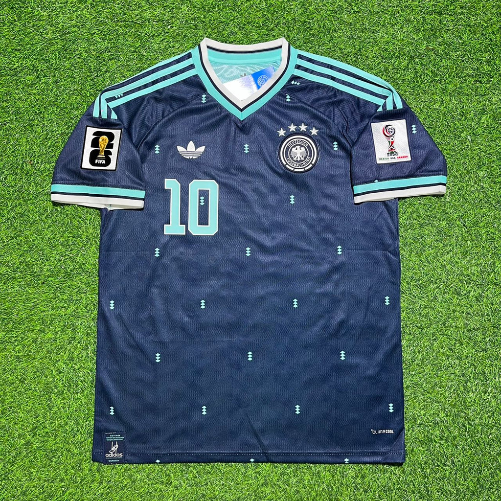 Jamal Musiala #10 Deutschland 2026 WM Auswärtstrikot Blau