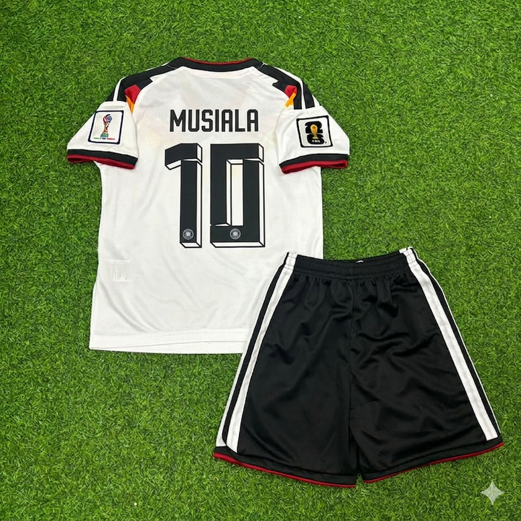 Jamal Musiala 10# Deutschland 2026 WM Kinder Heimtrikot