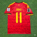 Jérémy Doku #11 Belgien WM 2026 Heimtrikot