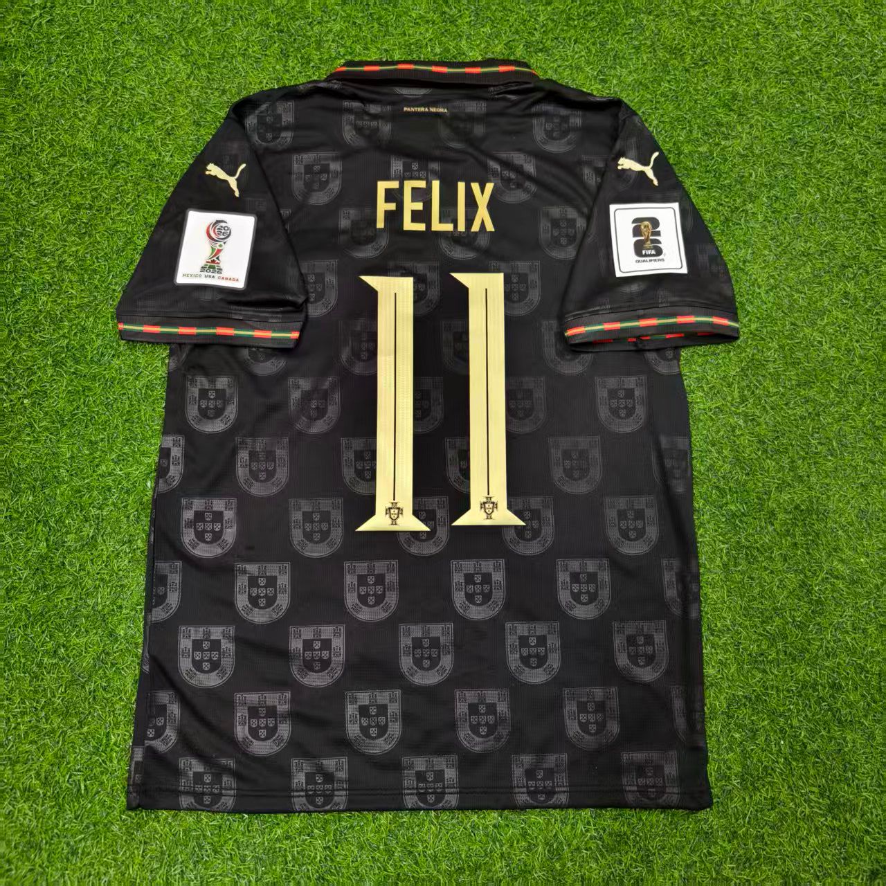 João Félix Portugal WM 2026 Schwarzes Fußballtrikot