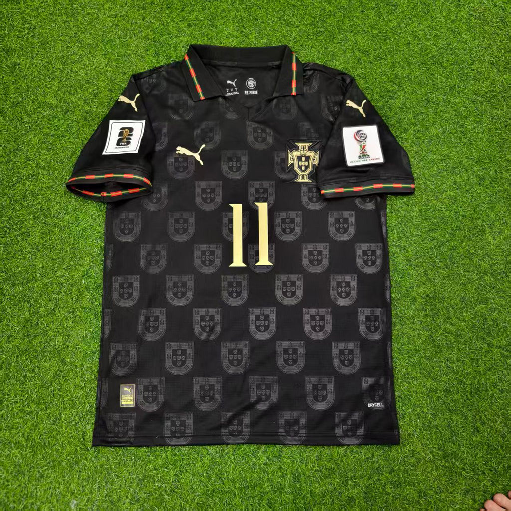 João Félix Portugal WM 2026 Schwarzes Fußballtrikot