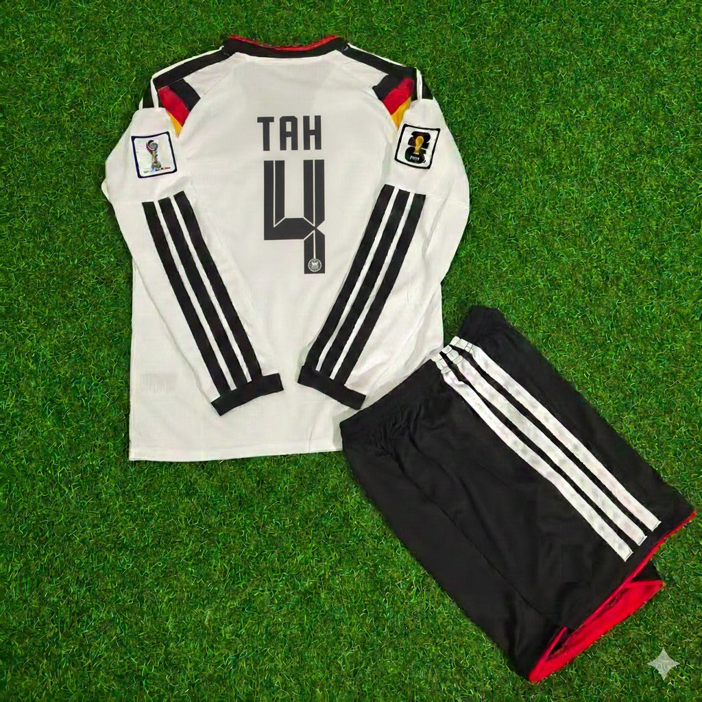 Jonathan Tah 4 – Deutschland 2026 WM Kinder-Fußballtrikot-Set langarm