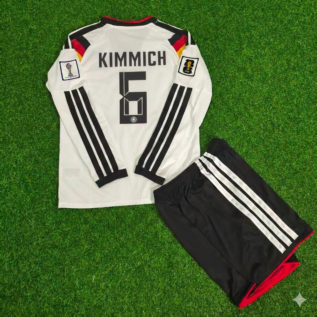 Joshua Kimmich 6 – Deutschland 2026 WM Kinder-Fußballtrikot-Set (Langarm)