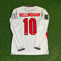 Jude Bellingham #10 England WM 2026 Heimtrikot Weiß Langarm