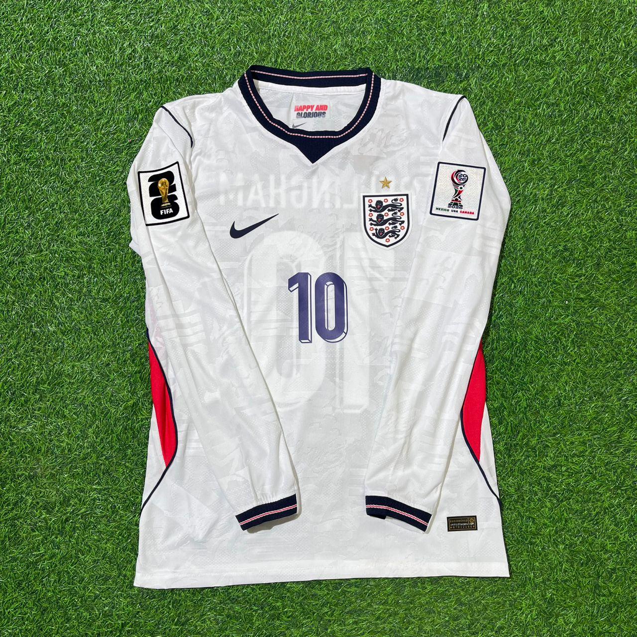 Jude Bellingham #10 Angleterre CM 2026 Maillot Domicile Manches Longues